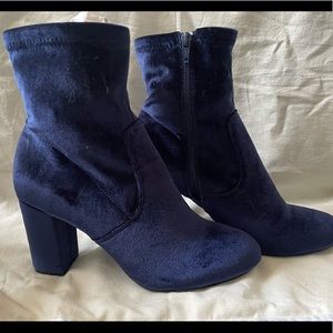 Velvet Heeled Boots